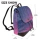 thumbnail image 2 of Disketp Violet Glitter Mochila de Cuero para Mujer, Bolso de Espalda Antirrobo con Estilo para Viaje, Trabajo y Uso Diario, 2 of 4