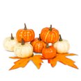 thumbnail image 1 of Pumpkins & Gourds With Leaves Decoration, 1 of 1