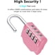 thumbnail image 2 of Combination Locker Padlock, 4 Digit Coded Padlock, Gym Lock, School Locker Lock, Weatherproof Combination Lock Outdoor (Pink), 2 of 5