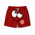 thumbnail image 3 of Pantalones cortos de bolsillo para niños con cordón elástico estampado casual traje de baño pantalones de cinco puntos, 3 of 8
