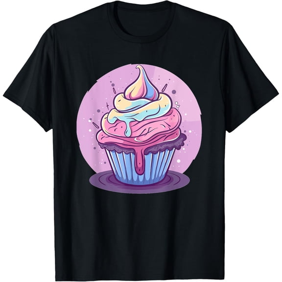 Exquisite and comfortable-Cupcake Art For Men Women Boys Girls Dessert Lover Cupcake T-Shirt