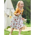 thumbnail image 4 of Lollipie Toddler Girl Sleeveless Dresses and Long Sleeve Ruffle Cardigan 2 Piece Fall Outfits for 2-7T, 4 of 6