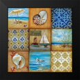 thumbnail image 2 of Tava Studios 12x12 Black Modern Framed Museum Art Print Titled - Beach Scenes, 2 of 5
