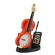 thumbnail image 5 of Reloj Despertador De Violín, Función De Sacapuntas De Lápiz De Moda Retro, 5 of 7