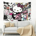 thumbnail image 5 of Hello Kitty Tapestry, Wall Hanging Tapestry, Wall Art Tapestries Poster, Home Decor For Bedroom Living Room Dorm, 60"X40", 5 of 8