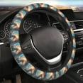 thumbnail image 5 of Kdxio Forest Lake White Horse Print Elastic Stretch Steering Wheel Cover,Auto Steering Wheel Cover,15 Inch Anti-Slip,Warm in Winter and Cool in Summer,Fit Suvs,Vans Cars,Trucks, 5 of 7