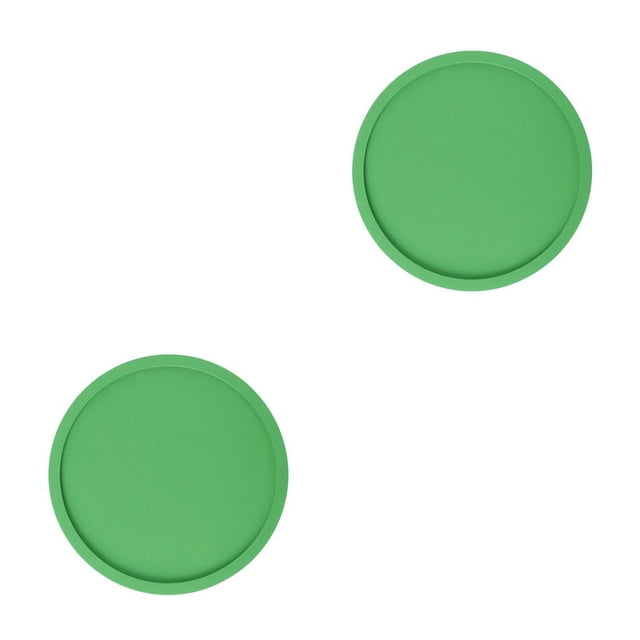 Naiovety Posavasos redondos de silicona, 1 ud., alfombrillas antideslizantes para tazas, alfombrilla para vasos y bebidas Verde 2piezas Naiovety CBP055826