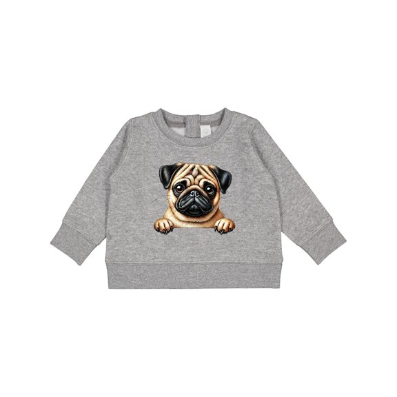 Inktastic Cute Pug Illustration Baby Sweatshirt