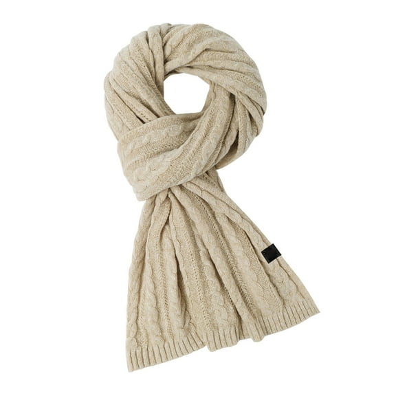 Prolriy Scarf for Women Long Knit Scarf for Men Stylish Women Winter Scarf Warm and Soft Womens Scarf Beige