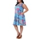 thumbnail image 4 of Vestido de verano sin mangas de talla grande Agnes Orinda con cuello redondo y bolsillos 3X Rosa Azul, 4 of 5
