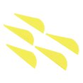 thumbnail image 3 of 5 uds. Flechas de plástico para remeras de flechas, para bricolaje, tiro con arco, caza, flechas de orientación, color amarillo, 3 of 10