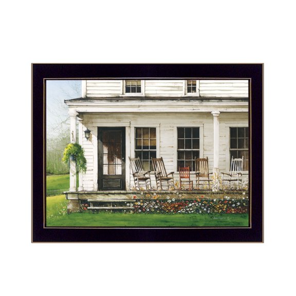 Back Porch Gathering by John Rossini Print Wall Art Wood Multi-Color