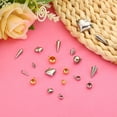 thumbnail image 4 of 9mm Cone Charm, 50pcs Cone Bracelet Charm Pendants Mini Bulk Stainless Steel 3D Long Sticks Spikes for Jewelry Making Bracelets Earrings, 4 of 6
