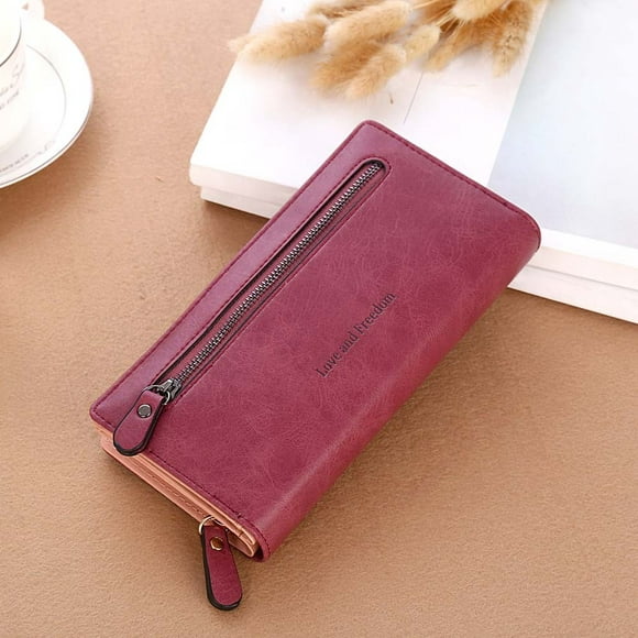 TIMIFIS Women Solid Color Coin Purse Long Wallet Card Holders Handbag RD Small Wallet For Women - Baby Days