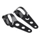 thumbnail image 4 of 1 par de soportes de hierro para faros delanteros de motocicleta, soporte de montaje universal (negro), 4 of 10