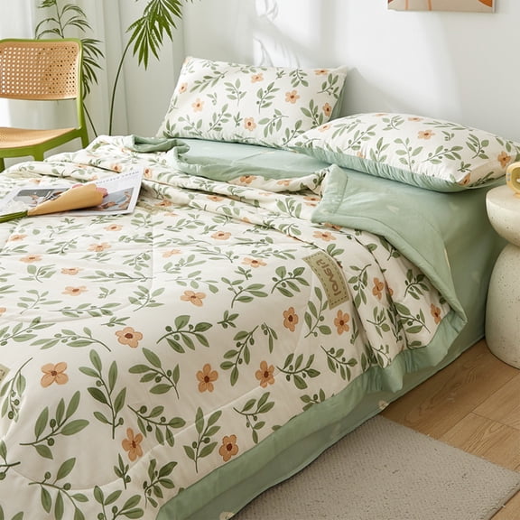 AOMXGD Summer Cooling Blanket, Breathable Cotton Air Conditioner Quilt, Soft Lightweight Washable Throw Blanket for Bed Sofa