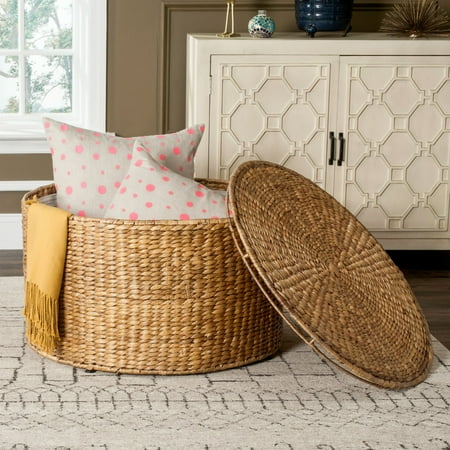 Safavieh Jesse 28 5 Round Wicker Storage Coffee Table Multiple Colors Safavieh Jesse 28 5 Round Wicker Storage Coffee Table Multiple Colors