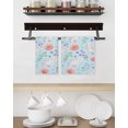 thumbnail image 2 of Rabbits Ferns Kitchen Dish Towels for Drying Dishes Set of 3, Purple Flowers Leaves Cottagecore Sky Blue Waffle Weave Microfiber Hand Tea Bathroom Towels Quick Dry & Absorbent Towel 15.7x23.6, 2 of 6