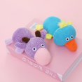 thumbnail image 2 of Puppy Plush Toys A Molar Tooth Interaction Cute Shape Bite Resistance Phonation Purple Toy Cow, 2 of 4