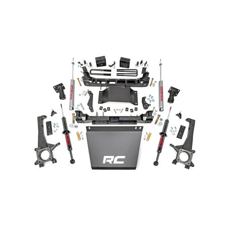 Bronco 4wd Front Lift - Rough Country - 747.23 - 6-inch Suspension Lift Kit w/ Premium N2.0 Struts & Shocks for Toyota: 05-15 Tacoma 4WD, 05-15 Tacoma PreRunner 2WD