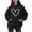 Black, variant on Women's Oversized Pattern Hoodie Casual Long Sleeved Heart Shaped Print Pullover Comfortable Pocket Drawstring Hoodie Long Zippe Sweatshirts for Women Sweatshirt for Women Graphic Sweatshirts Hoodies