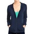 thumbnail image 3 of Sofra Ladies Thin Zip-Up Hoodie Jacket, 3 of 5