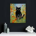 thumbnail image 4 of Nawypu Canvas Wall Art, Gustav Klimt Canvas Art, Cat Wall, Boho Wall Art, Farmhouse Wall Decor, Funny Black Cat Canvas Prints, Wall Art for Living Room, Wall Art Bedroom, Bathroom Wall Art, 4 of 4