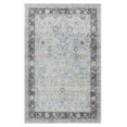 thumbnail image 4 of GLN Rugs Samarkand - Indoor, Machine Washable Area Rug - 4'x6' Turkish - Light Blue Home Carpet, 4 of 9