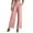 Pink*, variant on RUTAYY Women's Casual Pants Wide Leg Work Business High Waisted Solid Color with Pocket Trendy Classic Trousers
