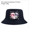 thumbnail image 3 of Sombrero de cubo Kawaii Sanrio Kuromi, figura de Anime Stitch Mario, sombrero para el sol al aire libre, moda coreana, ocio, pareja, gorro de lavabo de dibujos animados Y2K, 3 of 4