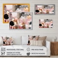 thumbnail image 4 of Designart Pink Modern Gold framed wall art, Abstract Gold framed wall art, Scenic Lines in Pink Gold I , Abstract Modern Shapes Transitional framed wall art decor, 40x30 inches Gold Frame, 4 of 5