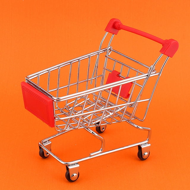 Mini Compras de Compras Supermercado Cart Pet Pet Toy Bird Intelligence Growing