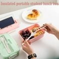 thumbnail image 3 of Thermal Insulation Bento Box Tableware Set Portable Lunch Box, Can Be Used For Microwave Heating, Portable Outdoor Product, Suitable For Picnic, Camping, Toddler Lunch Box For Daycare, 3 of 6