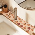 thumbnail image 2 of Yayeee Faucet Mat for Kitchen Sink 14.7" Diatomite Long Splash Guard Pad, Colorful Halloween Pumpkin Pattern, 2 of 7