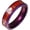 Red 6MM, variant on Unisex Stainless Steel Purple-Edged Red Heartbeat Heart Pattern Trendy Unique Retro Punk Style Couple Ring