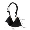 thumbnail image 3 of Bolsa de mano de noche con diamantes de imitación para mujer, de mano brillantes para cena (negro) Ehuebsd Para Estrenar, 3 of 9