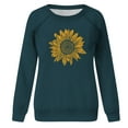 thumbnail image 4 of Oalirro Womens Valentine's Day T Shirts Long Sleeve Crew Neck Basic Gerbera Print Tee Tops, 4 of 5