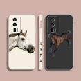 thumbnail image 2 of Case For Redmi K60E K50 K40S K40 K30 K20 10C 9 8A 8 10 Pro 4G 5G Colour Simple Liquid silicone Case Galloping Horses, 2 of 5