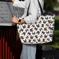 thumbnail image 4 of Wukai Bulldog Sunglasses Face Print Zipper Bag,large Beach Tote Bag,Waterproof Sandproof Bag,Grocery and Picnic Tote Travel Bag, 4 of 5