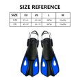 thumbnail image 2 of Zapatos de playa de silicona Cordones de zapatos ajustables Snorkel Aletas de natación para deportes acuáticos, 2 of 8