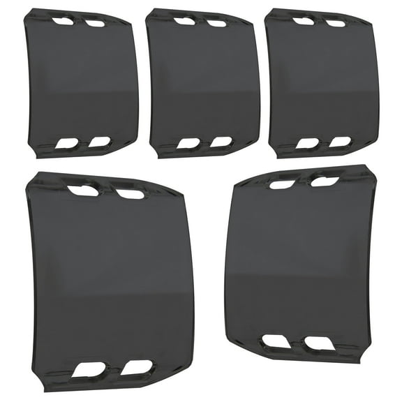 5pc LAMPHUS CRUIZER LED Off-Road Work Light Bar 18W Lens Cover - Smoke Dark Gray
