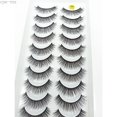 thumbnail image 1 of 10 Pares De Pestañas Postizas Naturales Largas Extensión De Visón 3d Para Belleza Gao Jinjia unisex, 1 of 2