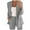 Gray, variant on LYXSSBYX Womens Blazer Jackets Plus Size Women Business Attire Solid Color Long Sleeve Cardigan Top Jacket Coat Outwear