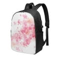 thumbnail image 1 of YFYANG 17" Laptop Backpack, Pink Watercolor Flowers Fashion Travel Work Backpack with USB and Headphone Cable Interface for Men and Women, 1 of 8