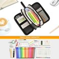 thumbnail image 5 of FORMRS Pencil Case with 3 Compartments Zipper Pouch, Elementary School Level and up, White Cute Cats, 5 of 8