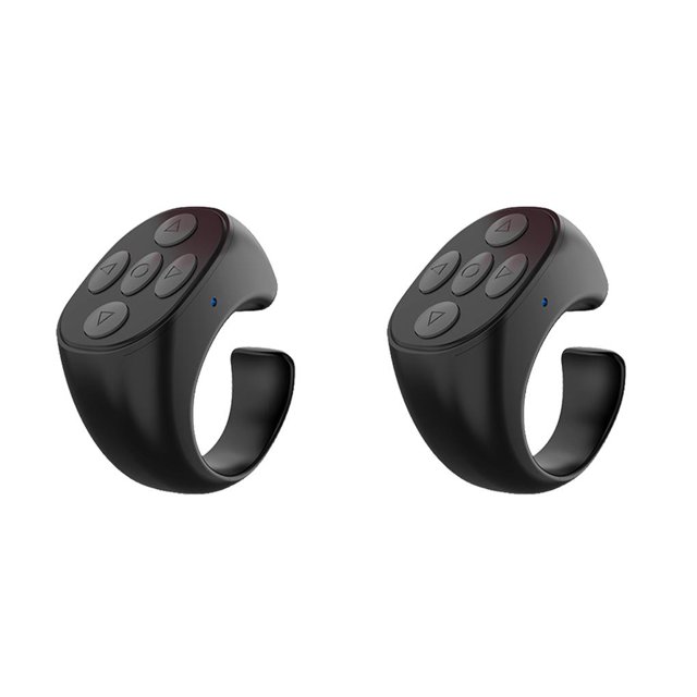 Seitruly Controlador de Selfie para teléfono, compatible con Bluetooth, giro de página inalámbrico, anillo de teléfono móvil, botón de Type2 NO2