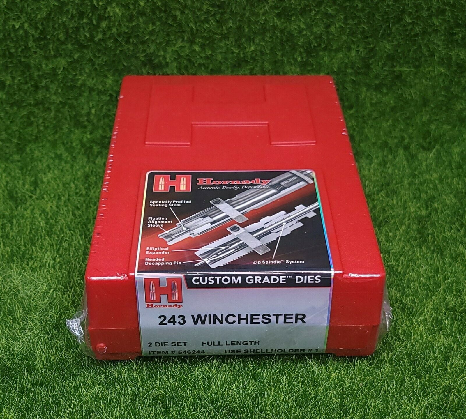 Hornady 6mm Remington Full Length Two Die Set 546246 for sale online 