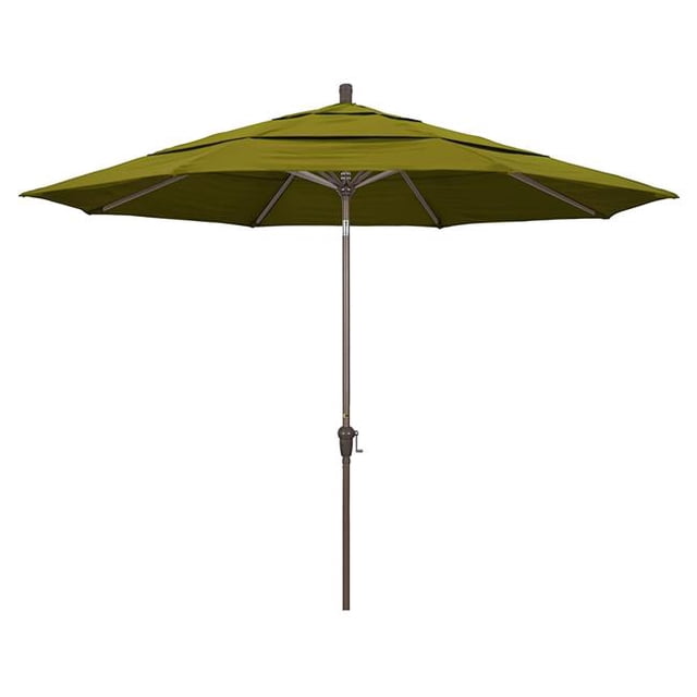 California Umbrella SDAU118900-SA11-DWV 11 Pi Marché Rond en Aluminium Parapluie, Pacifica Ginkgo