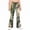 Brown, variant on Grblisyd Girls Flare Leg Uniform Pants High Waist Fashion Camo Maple Leaf Print Bell Bottoms With Button and Pockets
