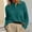 Green, variant on Womens Winter Clothes, Classic Neck Long Sleeve Knitted Sweater in Winter Fleece
